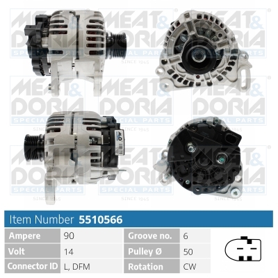 Alternatore MEAT & DORIA 5510566