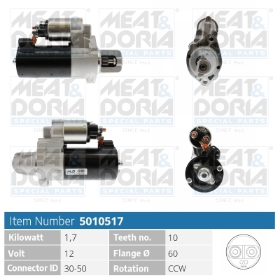 Motorino d'avviamento MEAT & DORIA 5010517