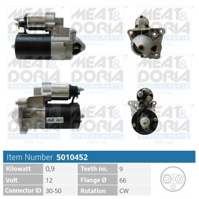 Motorino d'avviamento MEAT & DORIA 5010452