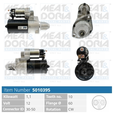 Motorino d'avviamento MEAT & DORIA 5010395
