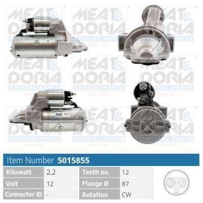 Motorino d'avviamento MEAT & DORIA 5015855