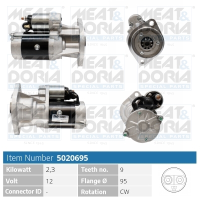 Motorino d'avviamento MEAT & DORIA 5020695
