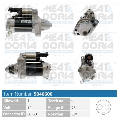 Motorino d'avviamento MEAT & DORIA 5040600