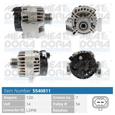 Alternatore MEAT & DORIA 5540811