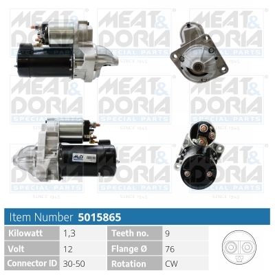 Motorino d'avviamento MEAT & DORIA 5015865
