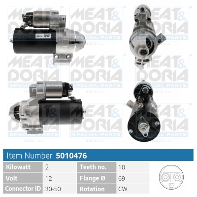 Motorino d'avviamento MEAT & DORIA 5010476