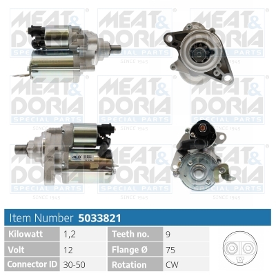 Motorino d'avviamento MEAT & DORIA 5033821
