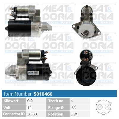 Motorino d'avviamento MEAT & DORIA 5010460
