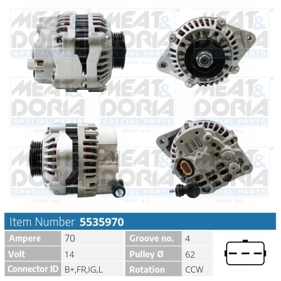 Alternatore MEAT & DORIA 5535970