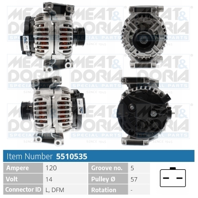 Alternatore MEAT & DORIA 5510535
