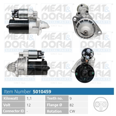 Motorino d'avviamento MEAT & DORIA 5010459
