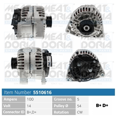Alternatore MEAT & DORIA 5510616