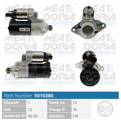 Motorino d'avviamento MEAT & DORIA 5010380