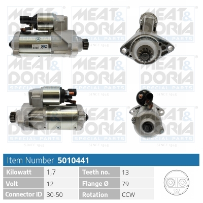Motorino d'avviamento MEAT & DORIA 5010441