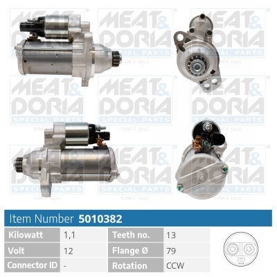 Motorino d'avviamento MEAT & DORIA 5010382