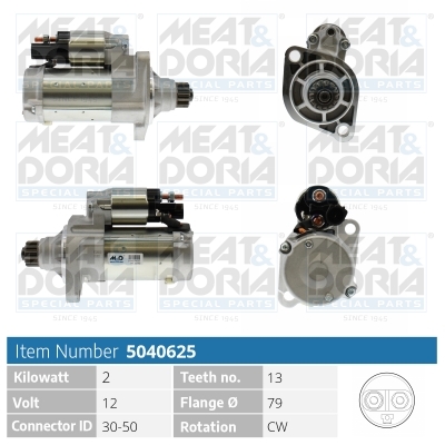 Motorino d'avviamento MEAT & DORIA 5040625