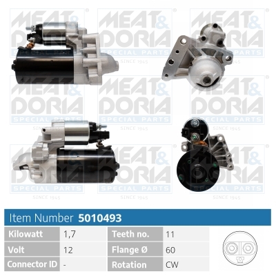 Motorino d'avviamento MEAT & DORIA 5010493