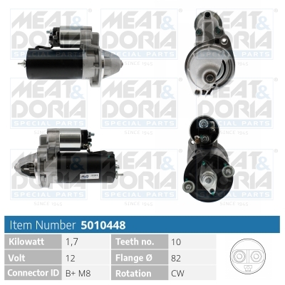 Motorino d'avviamento MEAT & DORIA 5010448