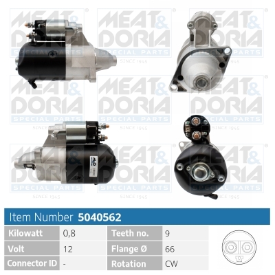 Motorino d'avviamento MEAT & DORIA 5040562