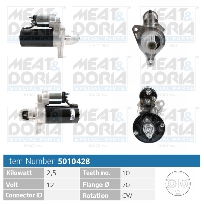 Motorino d'avviamento MEAT & DORIA 5010428