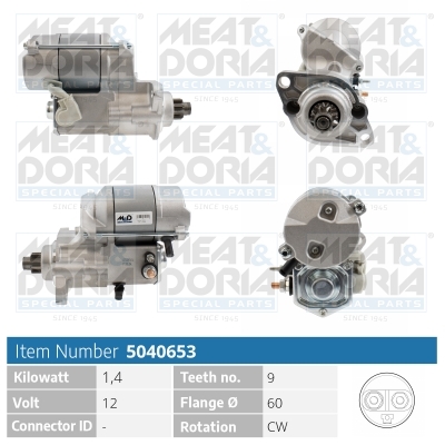 Motorino d'avviamento MEAT & DORIA 5040653