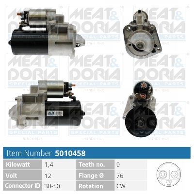 Motorino d'avviamento MEAT & DORIA 5010458