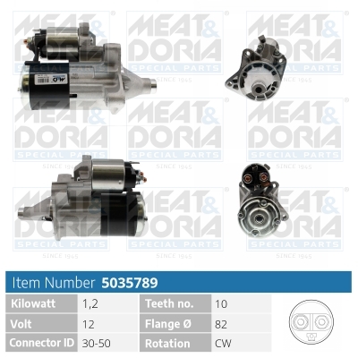 Motorino d'avviamento MEAT & DORIA 5035789