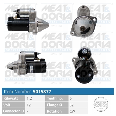 Motorino d'avviamento MEAT & DORIA 5015877
