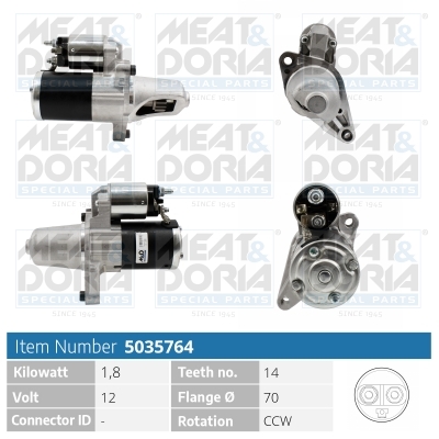 Motorino d'avviamento MEAT & DORIA 5035764