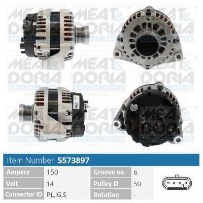 Alternatore MEAT & DORIA 5573897