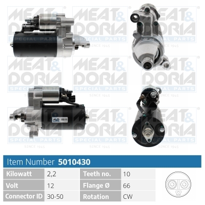 Motorino d'avviamento MEAT & DORIA 5010430