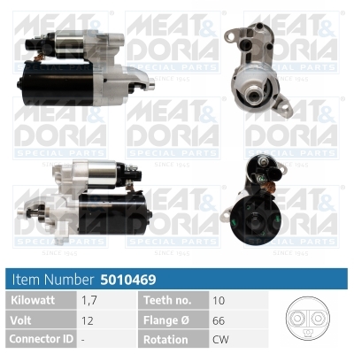 Motorino d'avviamento MEAT & DORIA 5010469
