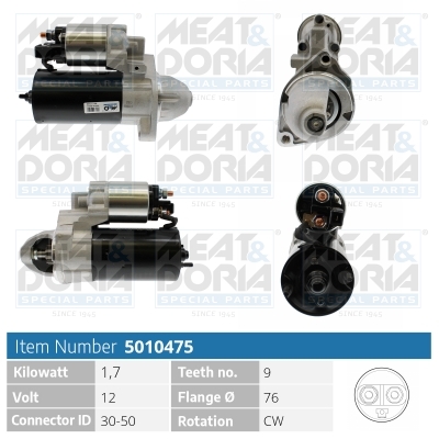 Motorino d'avviamento MEAT & DORIA 5010475