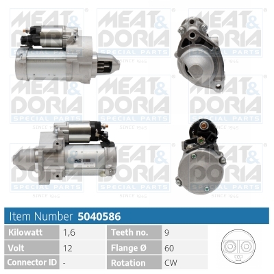 Motorino d'avviamento MEAT & DORIA 5040586