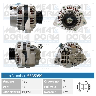 Alternatore MEAT & DORIA 5535959