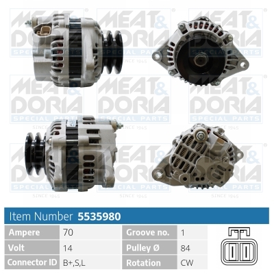 Alternatore MEAT & DORIA 5535980
