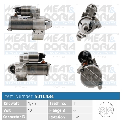 Motorino d'avviamento MEAT & DORIA 5010434
