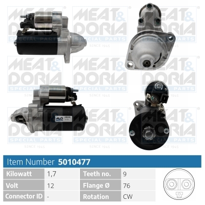 Motorino d'avviamento MEAT & DORIA 5010477