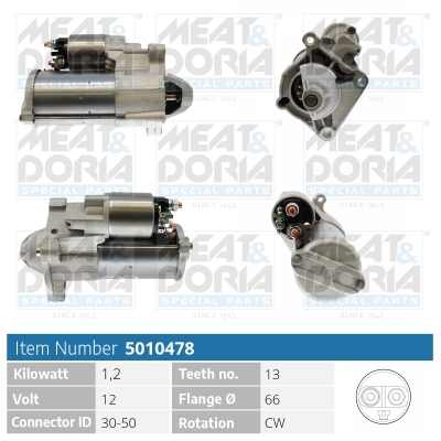 Motorino d'avviamento MEAT & DORIA 5010478