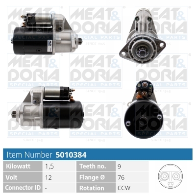 Motorino d'avviamento MEAT & DORIA 5010384