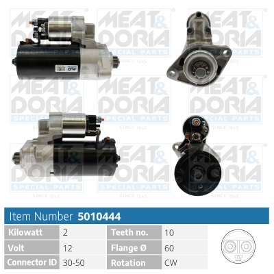 Motorino d'avviamento MEAT & DORIA 5010444