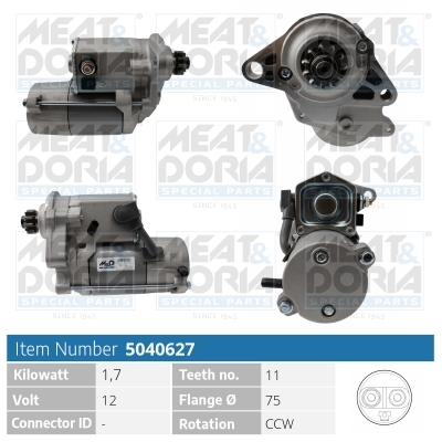 Motorino d'avviamento MEAT & DORIA 5040627