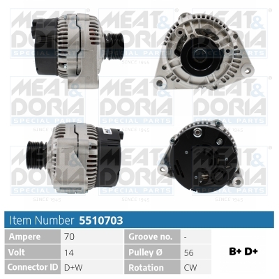 Alternatore MEAT & DORIA 5510703