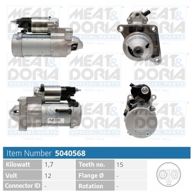 Motorino d'avviamento MEAT & DORIA 5040568