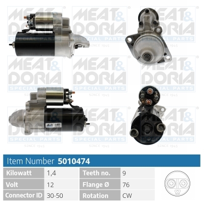 Motorino d'avviamento MEAT & DORIA 5010474