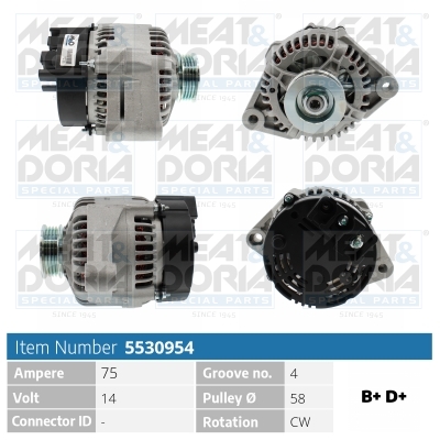 Alternatore MEAT & DORIA 5530954