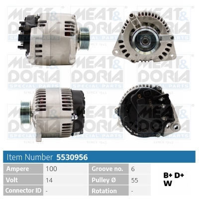Alternatore MEAT & DORIA 5530956