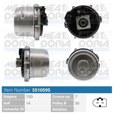 Alternatore MEAT & DORIA 5510595