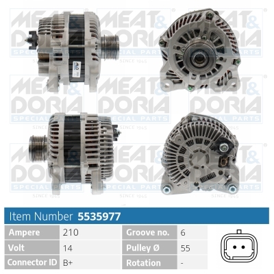 Alternatore MEAT & DORIA 5535977