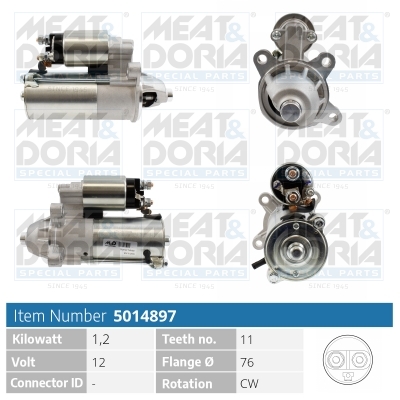 Motorino d'avviamento MEAT & DORIA 5014897